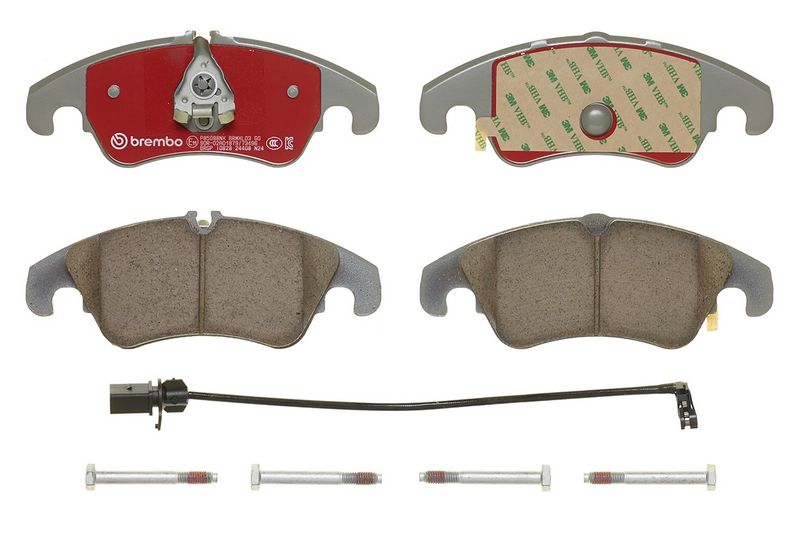 Piduriklotsi komplekt, ketaspidur, BREMBO P85098NX