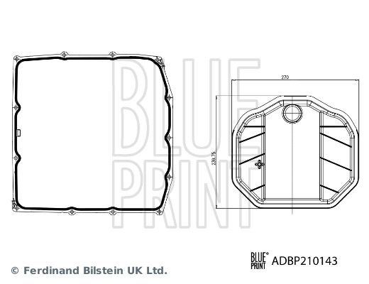 BLUE PRINT ADBP210143 Hydraulic Filter Kit, automatic transmission