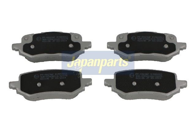 Piduriklotsi komplekt, ketaspidur JAPANPARTS PP-0323AF