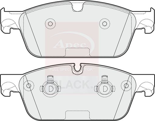 APEC Brake Pad Set, disc brake PAD1928B