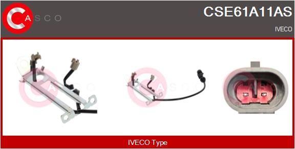 Výstražný kontakt, opotřebení obložení CSE61A11AS