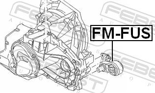 FEBEST FM-FUS Mounting, manual transmission