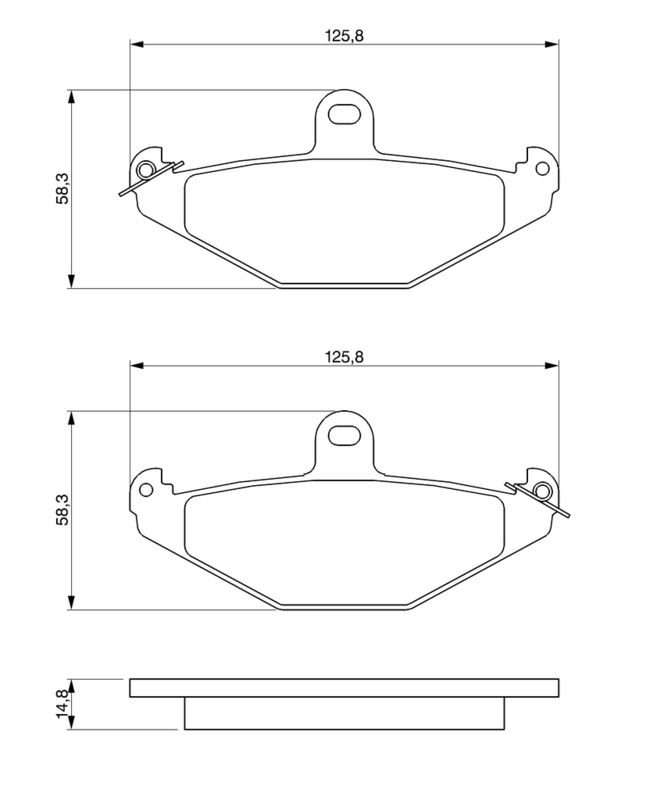 BOSCH Plaquettes de frein à disque 0 986 461 148