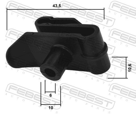 FEBEST 88570-093 Clip, trim/protection strip