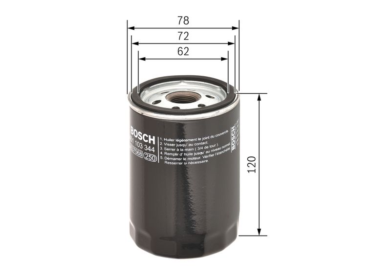 BOSCH 0 451 103 344 Oil Filter