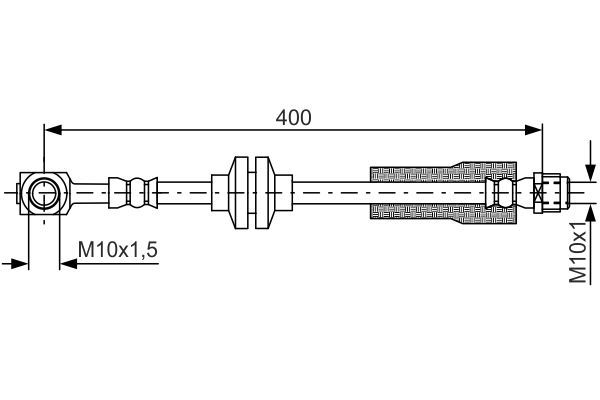 Гальмівний шланг, Bosch 1987481803