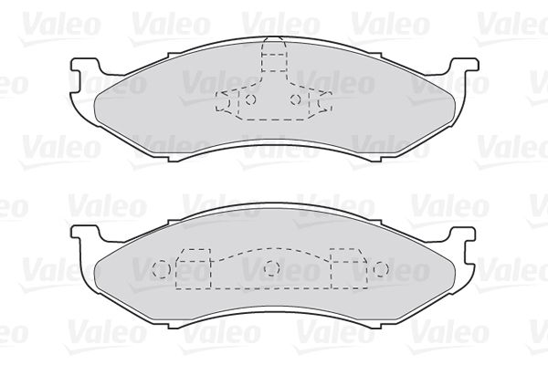 Комплект гальмівних накладок, дискове гальмо, Valeo 301491