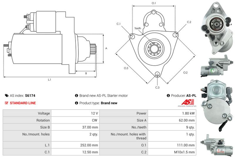 AS-PL S6174 Starter