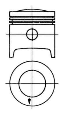 KOLBENSCHMIDT dugattyú 92412601