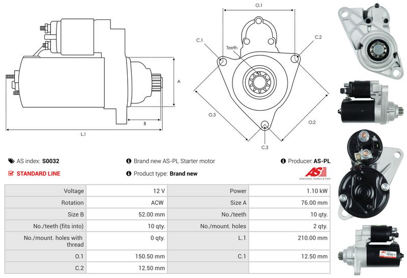 AS-PL S0032 Starter