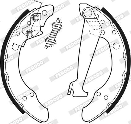 FERODO FSB408 Brake Shoe Set