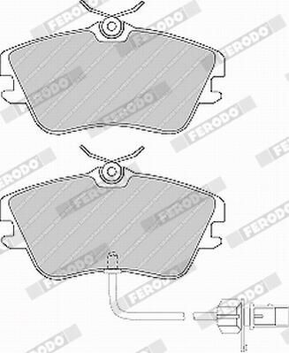 FERODO FVR1519 Brake Pad Set, disc brake
