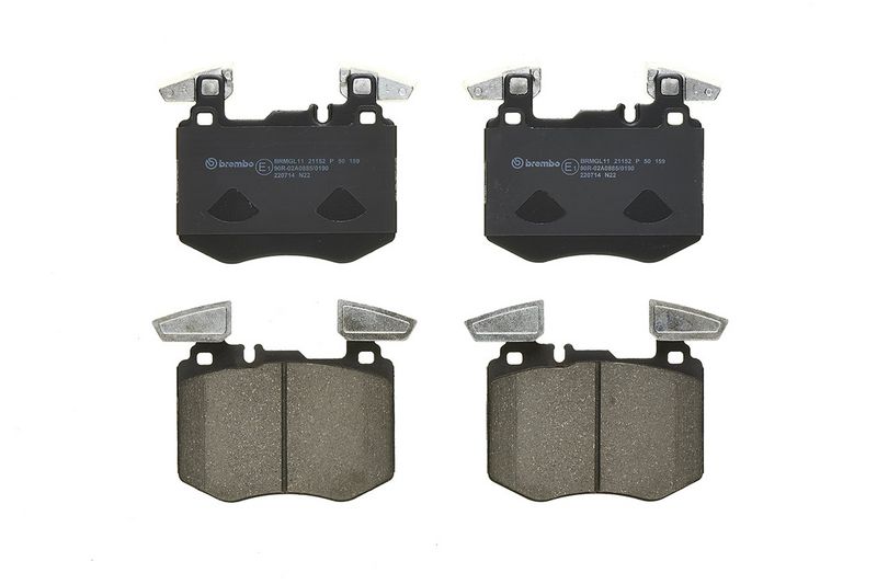 Piduriklotsi komplekt, ketaspidur, BREMBO P 50 159