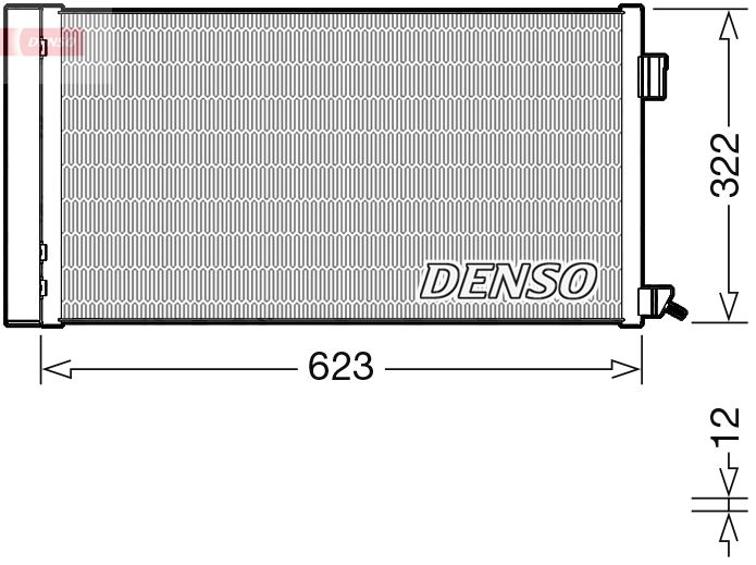 DENSO kondenzátor, klíma DCN11010