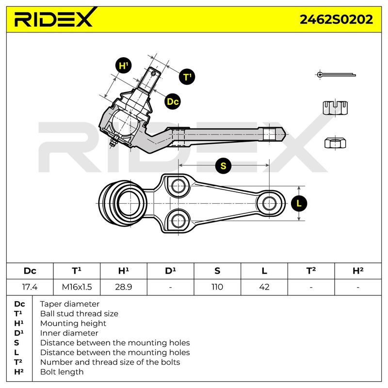 Шарнири RIDEX