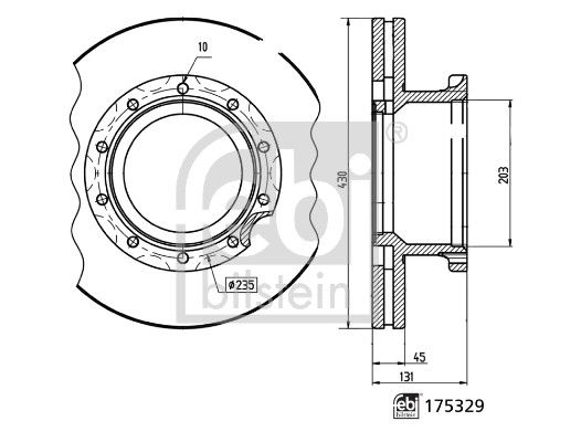 FEBI BILSTEIN 175329 Brake Disc