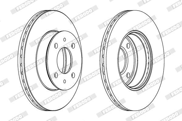 FERODO DDF1632 Brake Disc