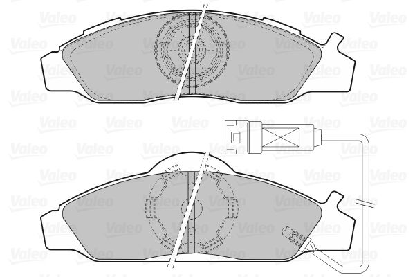 VALEO 598528 Brake Pad Set, disc brake