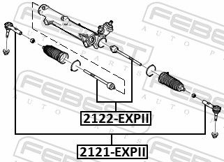 FEBEST 2122-EXPII Inner Tie Rod