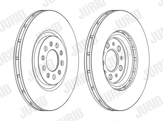 Гальмівний диск, Jurid 562391JC-1