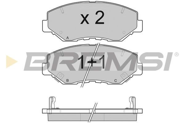 Тормозные колодки пер. Honda Accord 03-08/CR-V 01-06 (akebono)