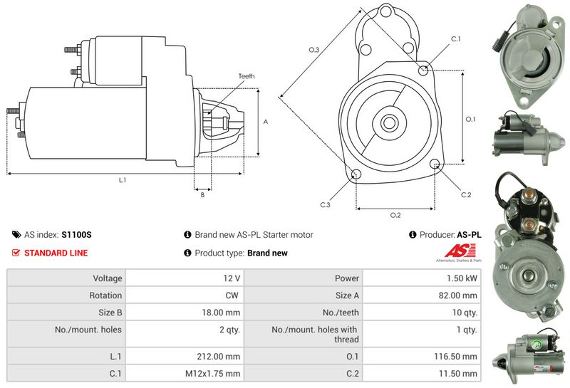 AS-PL S1100S Starter