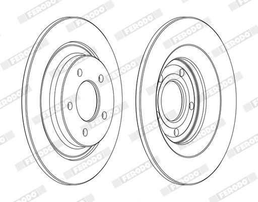 Гальмівний диск, Ferodo DDF1547C