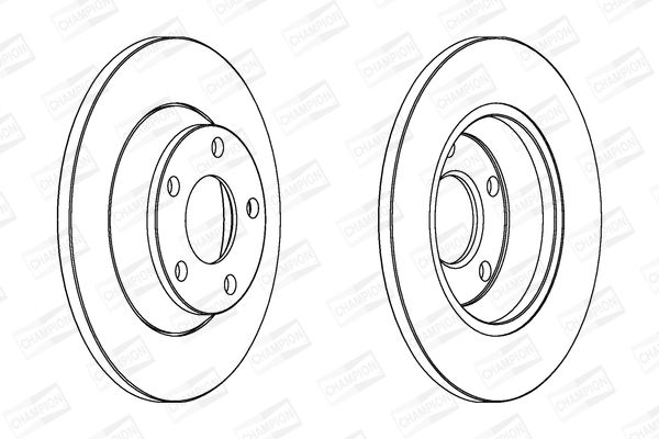 CHAMPION Volkswagen диск тормозной передний Audi A4 1.6/1.9TDI 11/94-