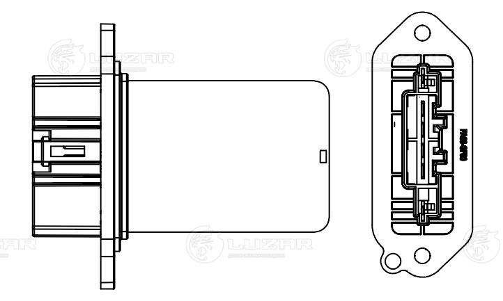 Резистор, компресор салону, Luzar LFR2540