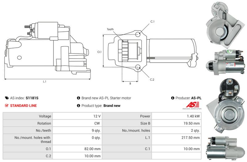 AS-PL S1181S Starter