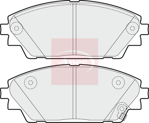 APEC Brake Pad Set, disc brake PAD1968