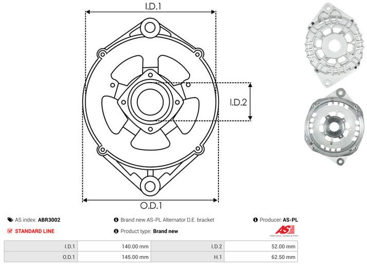 Kaitsekate, generaator, AS-PL ABR3002