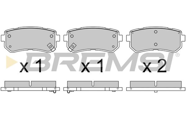 Гальмівні колодки зад. Sonata VI/VII/ix 35/Optima/Sportage 09- (Mando)