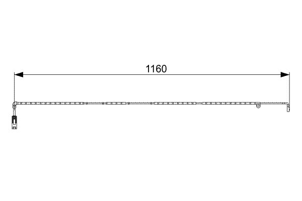 BOSCH figyelmezető kontaktus, fékbetétkopás 1 987 473 055