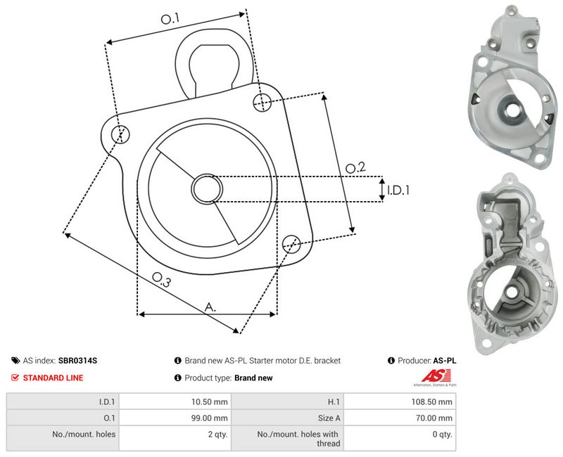 Starterikaas, Karburaator, AS-PL SBR0314S