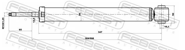 FEBEST 10656576R Shock Absorber