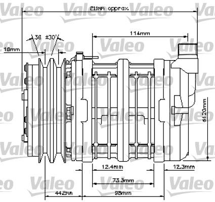 VALEO Compressor, airconditioning 815813