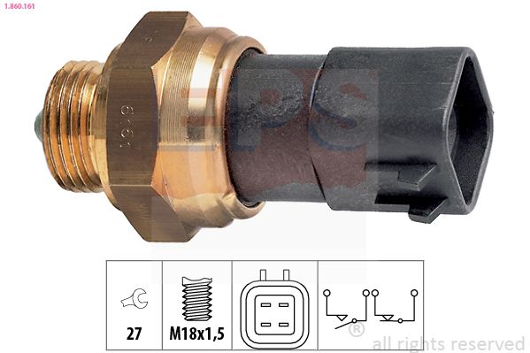 Перемикач, ліхтар заднього ходу, Eps 1860161