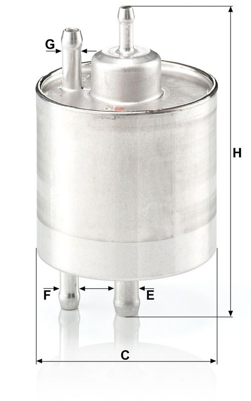 Kütusefilter, MANN-FILTER WK 711, 1