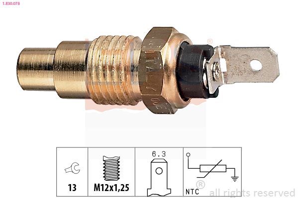 Sensor, temperatura del refrigerante