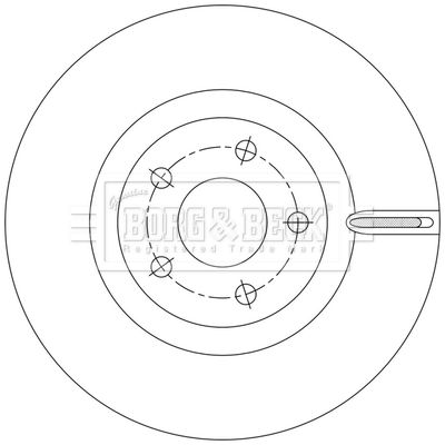 Гальмівний диск, Borg & Beck BBD6225S