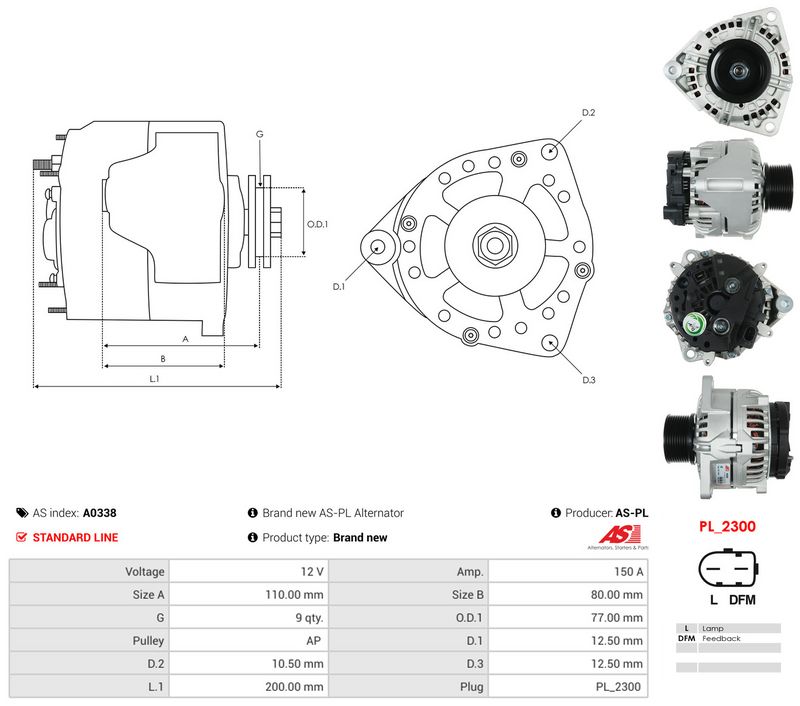 Generaator, AS-PL A0338