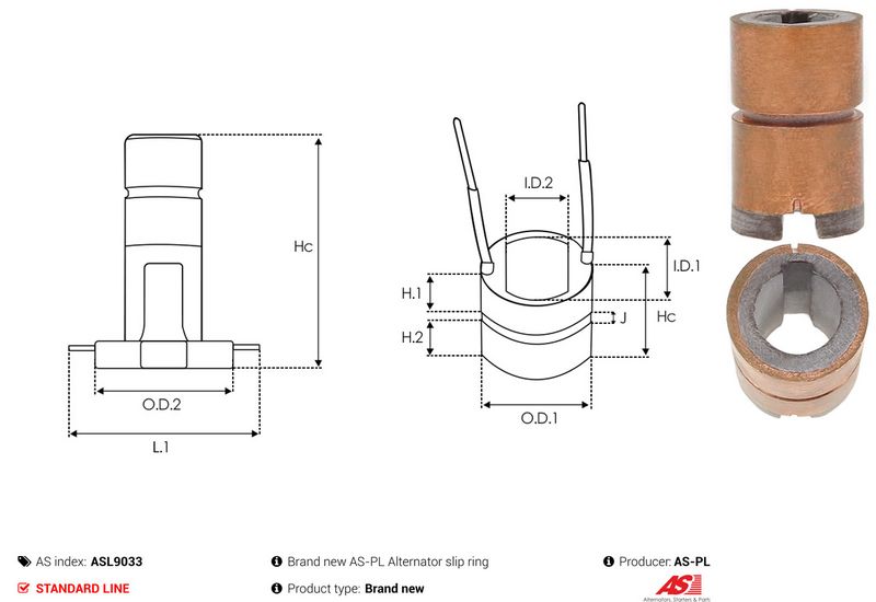Rõngas, generaator, AS-PL ASL9033