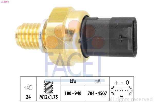 FACET érzékelő, olajnyomás 25.0004