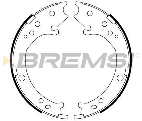 Комплект гальмівних колодок, стоянкове гальмо, Bremsi GF0716