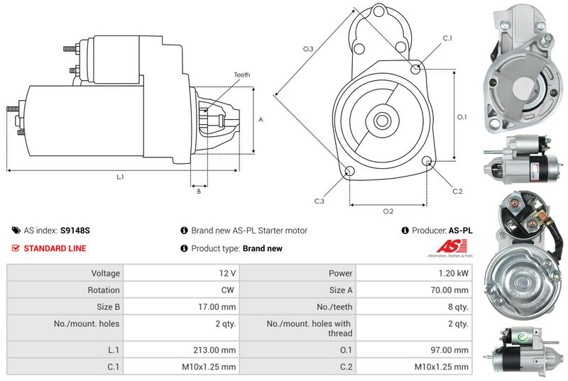 AS-PL S9148S Starter