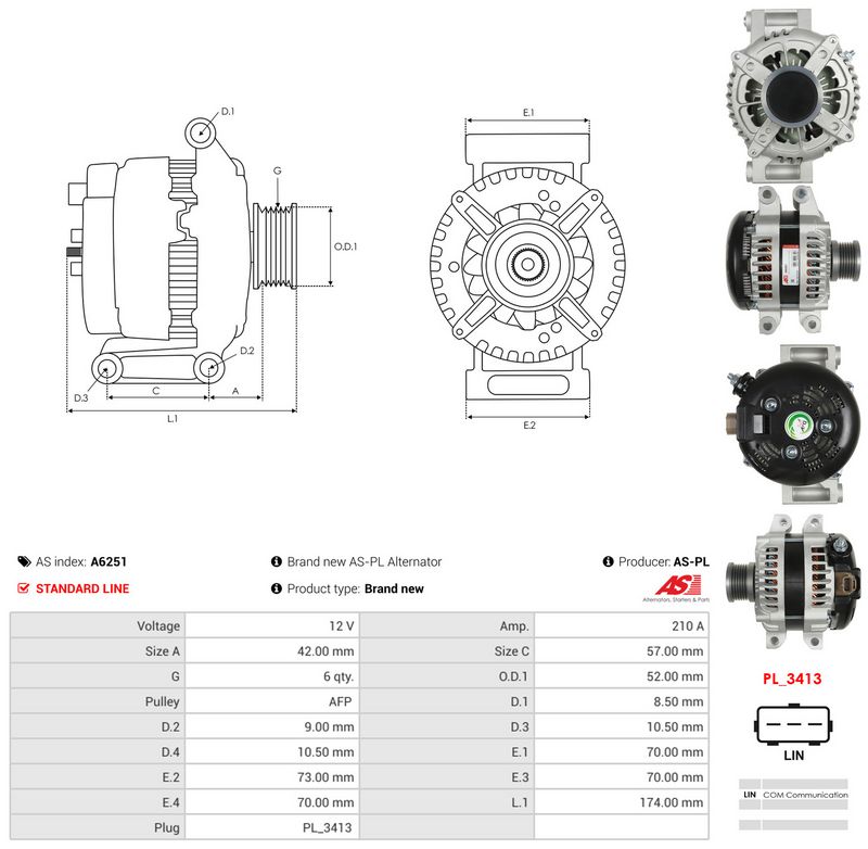 Generaator, AS-PL A6251