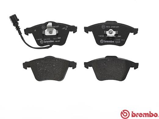 Комплект гальмівних накладок, дискове гальмо, Brembo P85079