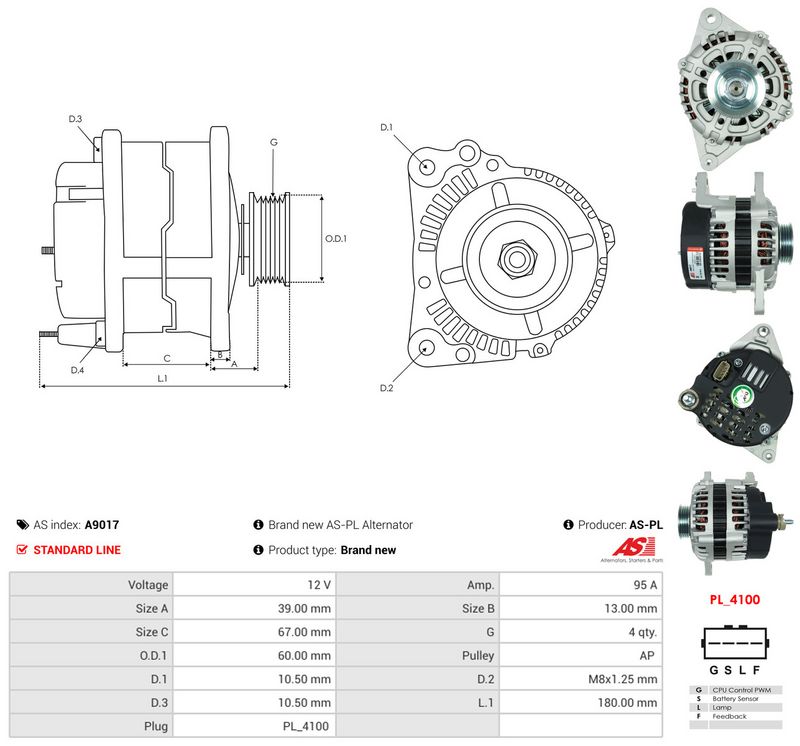 Generaator, AS-PL A9017