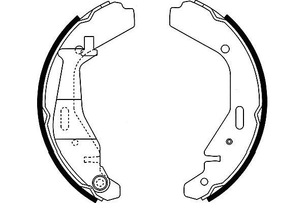 KAVO PARTS fékpofakészlet BS-8926